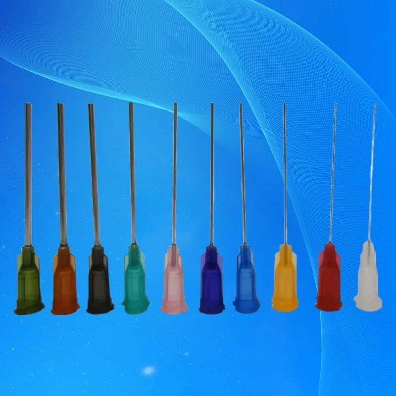 ‌1.5'' Industrial Glue Tips | 100pcs 14-27G Dispenser Needles Kit | PP for Electronics/Model Making + FS‌