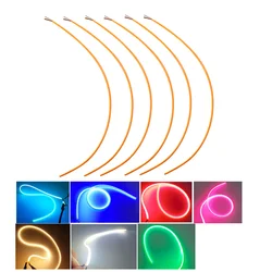 LED Filament Flexible DC3V 25 80 110 128 190 300mm DIY  Edison Bulb Lamp Parts Positive Negative Same End DIY Decor Lamp