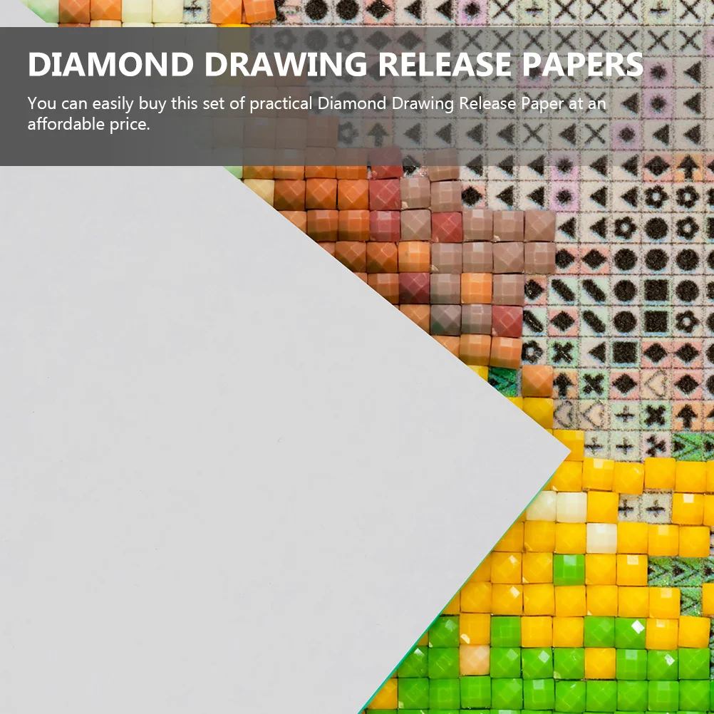 

30Pcs Non-Stick Release Papers for Diamond Drawing Dust-Proof Stickers Multi-Functional Craft Tools Home DIY Art Projects
