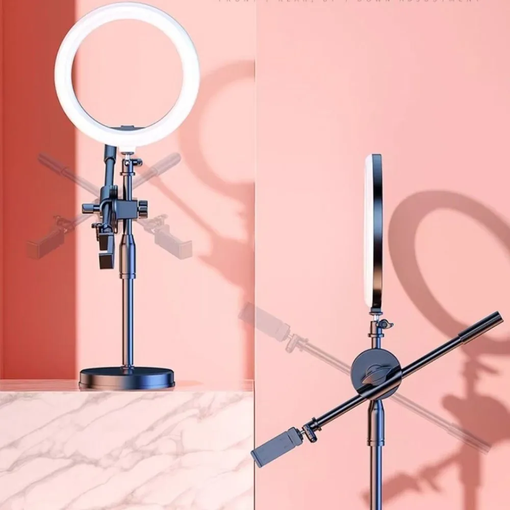 Lighting Bracket Telescopic Phone Stand Overhead View 26cm Fill Light Folding Phone Stand Universal Adjustable Height