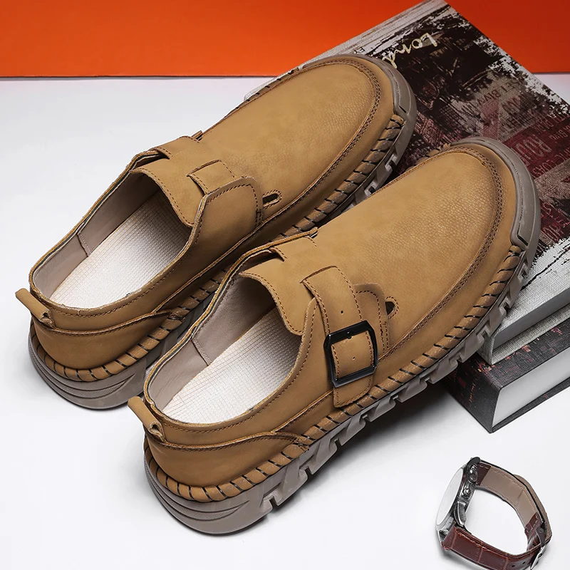 

Мужская повседневная обувь, удобная, сшитая вручную, легкая, подходящая для повседневной носки, размер 38-46