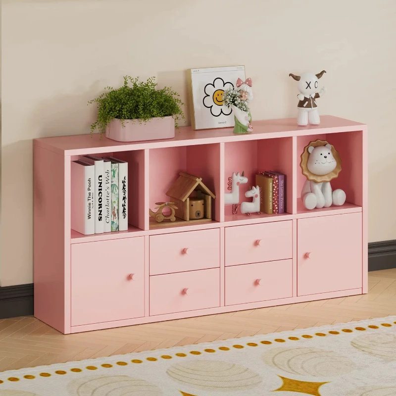Pet store storage display cabinets, pet snacks, toiletries, multi-layer color lattice with drawers, storage cabinets