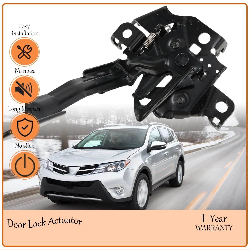 

Rugged Hood Latch Lock Release Compatible With 2014 Toyota RAV4 (Export Spec) OE 53510-0R030 Fit RAV4 2013-2018 Hood Mechanism