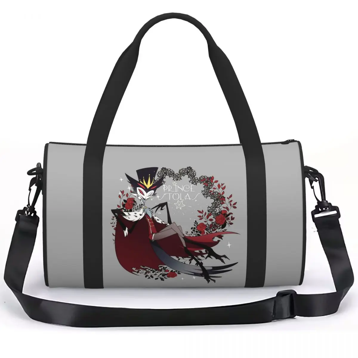 Loona Collage Helluva Boss Anime Luggage Bag Multi-Functional Duffle Tote Bag Handbags Gym Bags Fitness Bag for Boys Girls