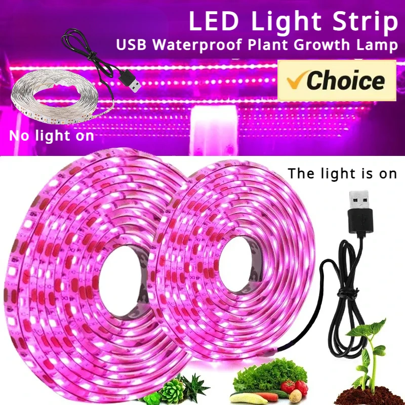 USB Grow Light Strip Plants Led Plant Cultivation Indoor Lights Tomato Lamp Phytolamp Stove Lighting Professional