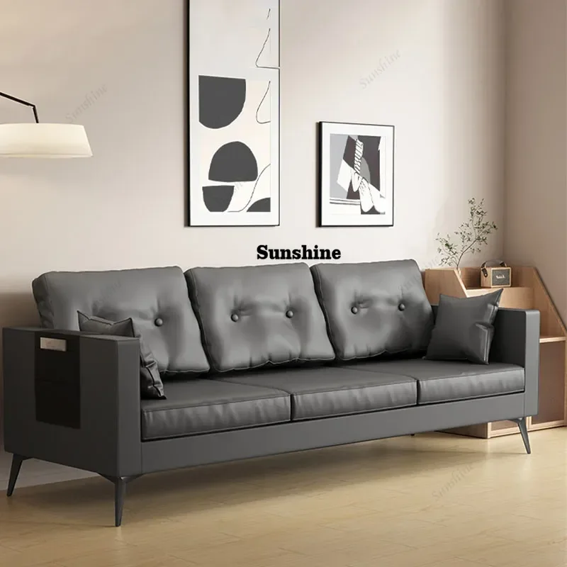 Relax Luxury Sofa Beds Sectional Nordic Adults Classic Sofa Beds Leather Black Sofas Modernos Para Sala Furniture For Bedroom