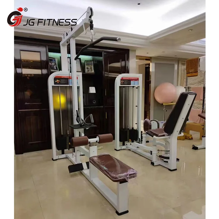 Indoor Sports Gym Fitness Equipment Strength Training Lat Pull Down Low Row Pin Load Selection Machines Exercise Equipment