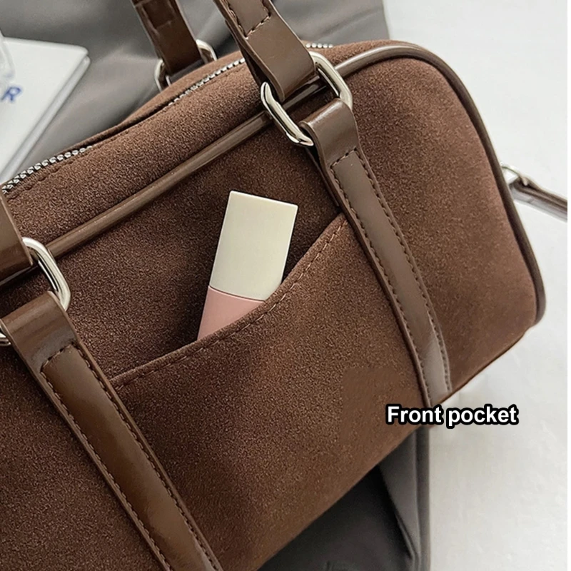 Bolso clásico vintage piel sintética para trabajo y viajes