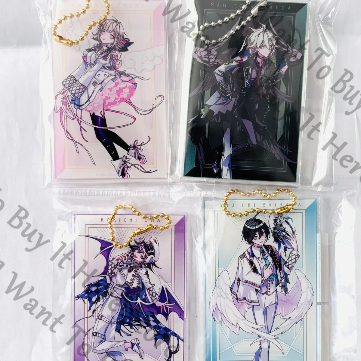 

Anime Danganronpa Nanami ChiaKi Kokichi Ouma Nagito Komaeda Saihara Shuichi Cosplay Cartoon Acrylic Keychain Widget Keyring Gift