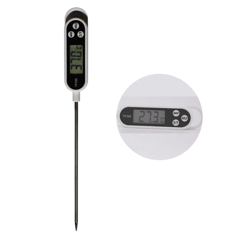 

Kitchen Thermometer Brown Stainless Steel Food Thermometer for Meals Milk Frothing Coffee Soup Yoghurt Restaurant Hotel