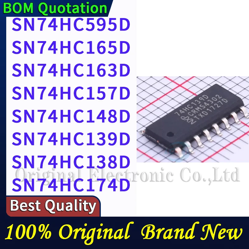 SN74HC138D SN74HC139D SN74HC148D SN74HC157D SN74HC163D SN74HC165D SN74HC174D SN74HC595D Laptop repair parts