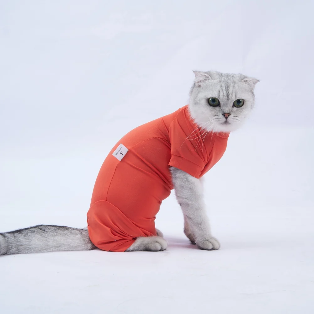 Cat Clothes Anti-licking Sterilization Kitten Surgery Suit Weaning Breathable Puppy Anti-scratch Body Strap Vest Pets Supplies