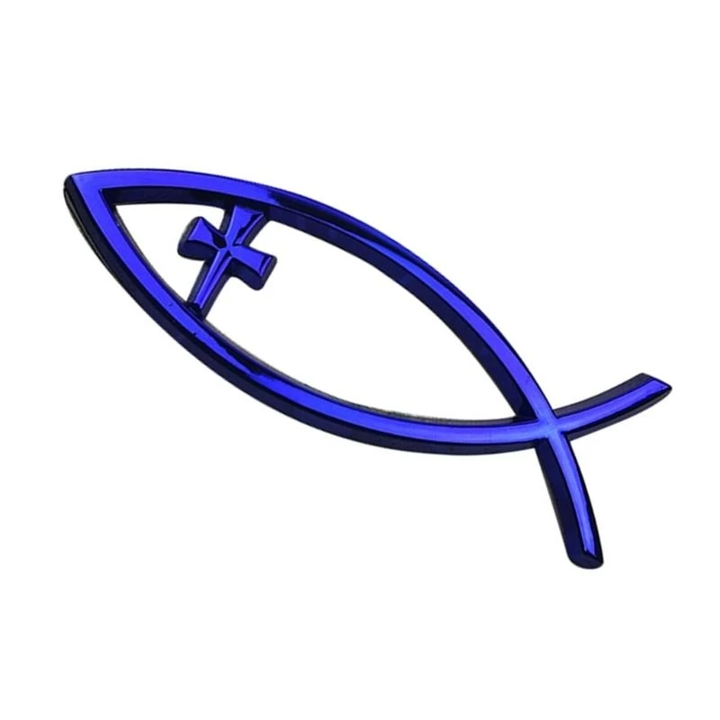 Autofenster-Retter-Fisch-Aufkleber, religiöses Symbol, Acryl für Laptops und Gepäck