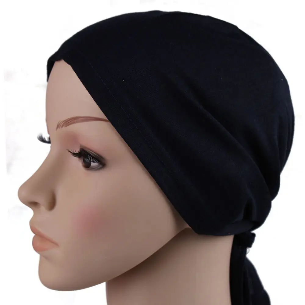 Chic Fashion Hair Accessories Beanie Cap Headwear Underscarf Muslim Cap Women's Hijabs Islamic Hijab Inner Hijab Caps