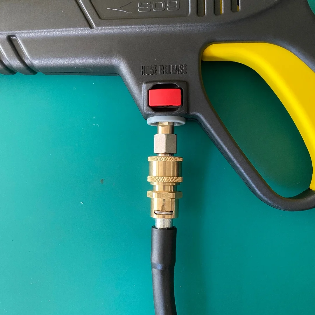 محول جهاز تنظيف يعمل بالضغط العالي 1/4 بوصة توصيل سريع لمسدس غسيل LAVOR & Parkside PHD وصلة تحويل مضادة لللف #5