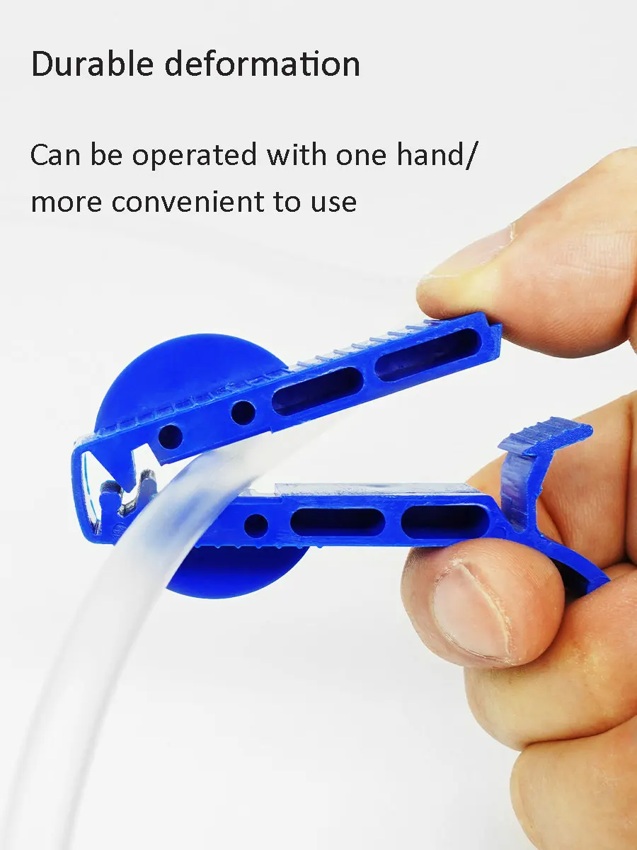 Peritoneal Dialysis Clip Blue Peritoneal Dialysis Care Supplies Pipeline Clip Peritoneal Dialysis Flow Control Clip 10pcs