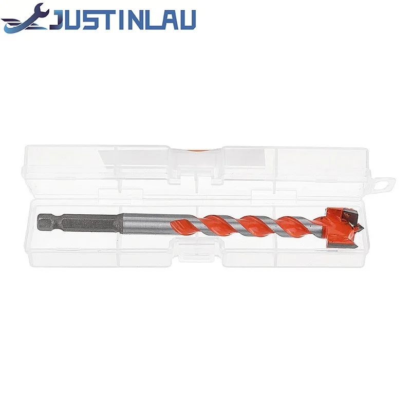

JUSTINLAU Wood Drill Bit Self Centering Hole Saw Cutter Woodworking Tools 16mm-25mm Carbon Steel Hexagonal shank Drill Bits