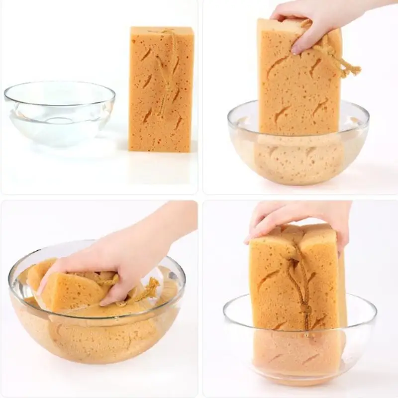 Coral Design Car Wash Sponge Large Honeycomb Structure High Water Absorption No Scratch for Vehicle Daily Care
