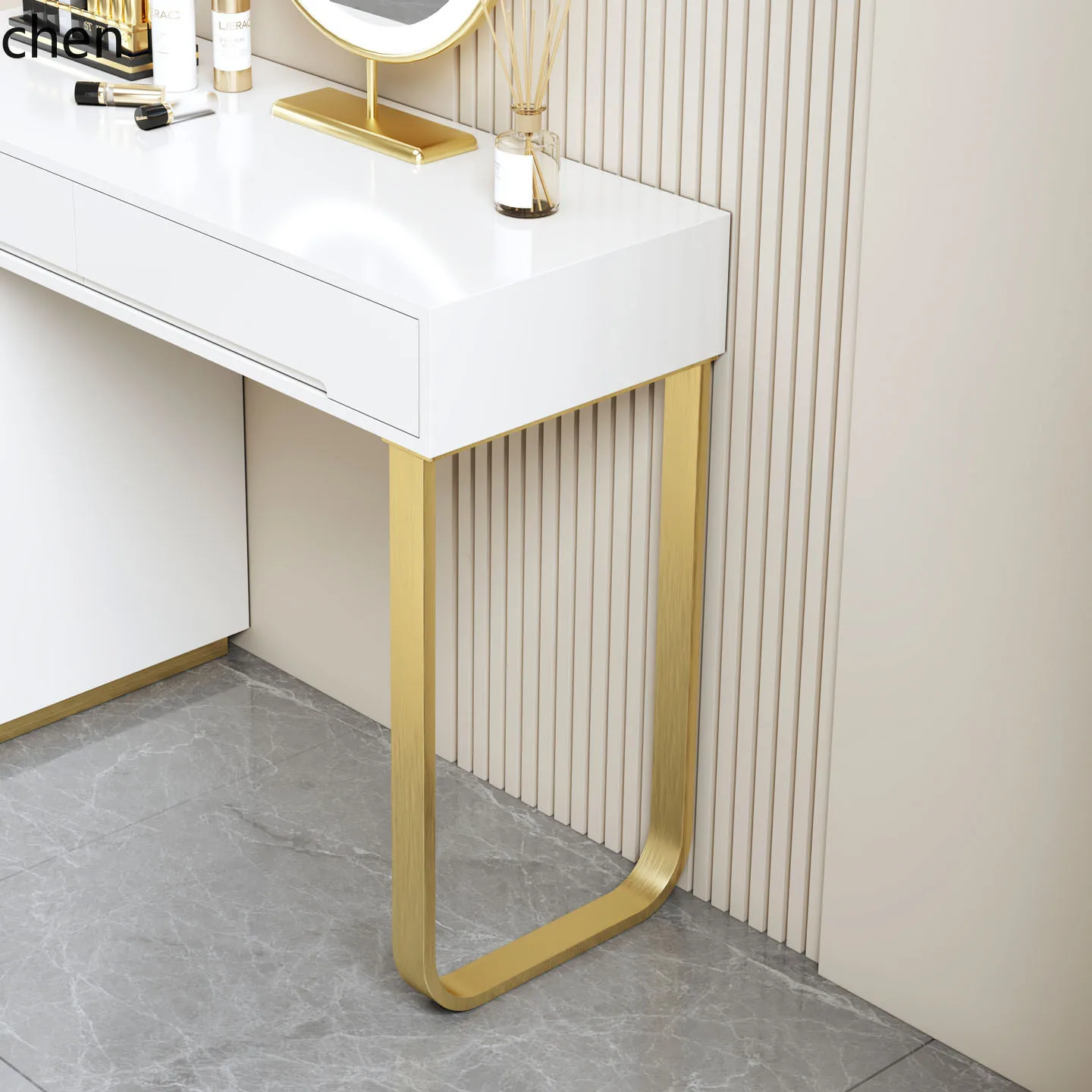 CZ Stainless Steel Table Legs Arc Trapezoidal Bar Table Legs Single Side Bracket Office Desk Frame