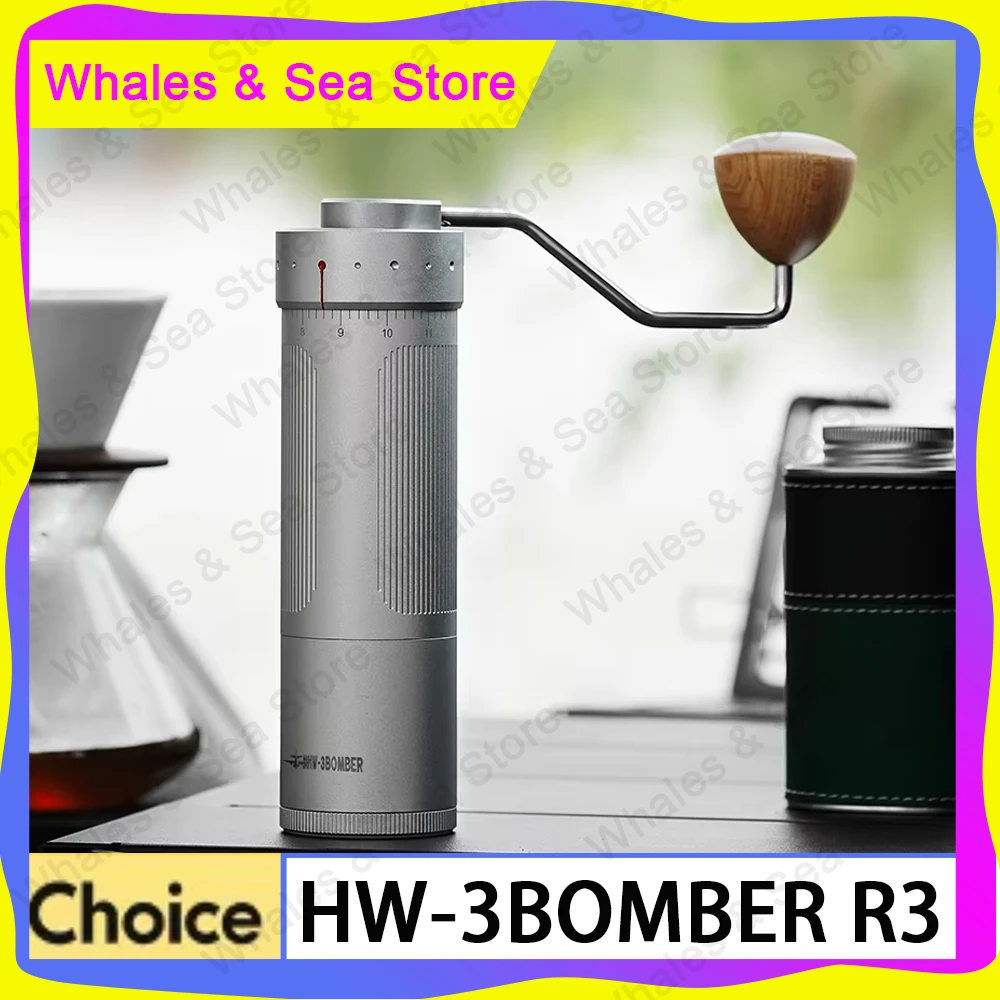 

MHW-3BOMBER Официальная прецизионная кофемолка R3 с наружной регулировкой, ручная кофемолка для эспрессо, портативная кофеварка, инструменты для кафе