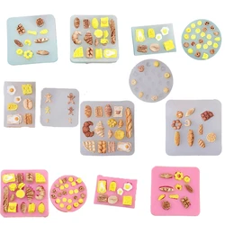 Mini DIY Silicone Mold Donuts Hot Dog Baguettes Croissants Waffles Cookies Gingerbread People