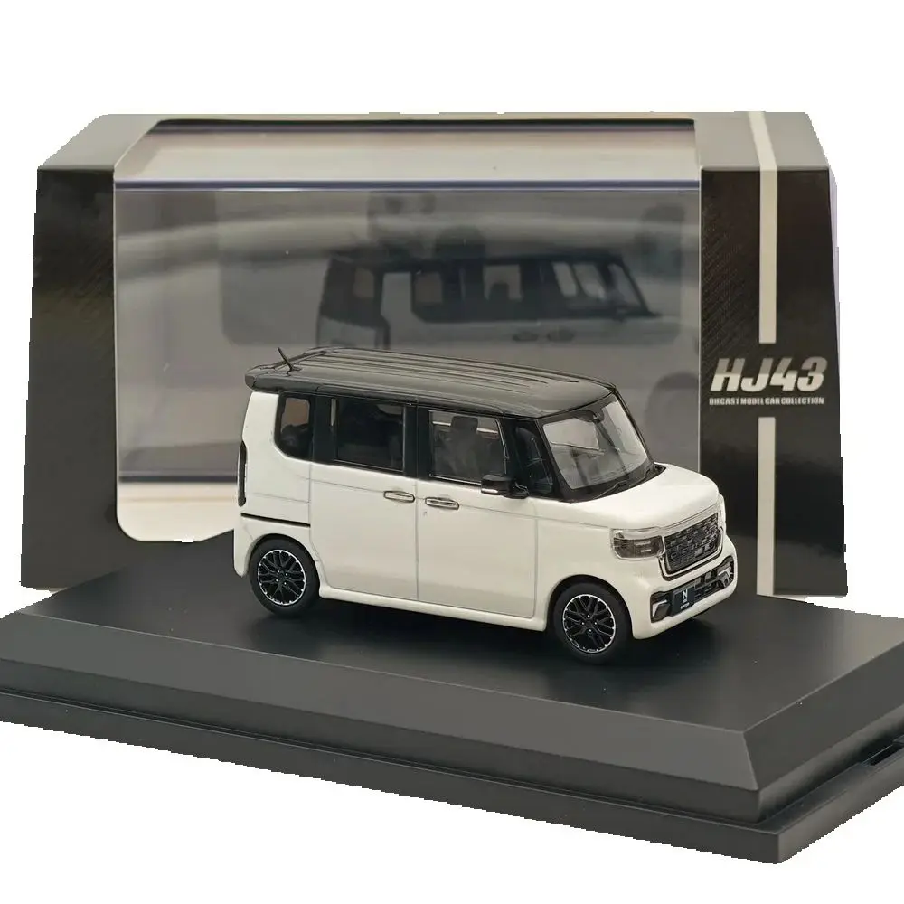 

Коллекционная модель автомобиля Hobby Japan 1/43 N-BOX Custom Platinum White Pearl, литая под давлением, миниатюрная, HJ431006WP