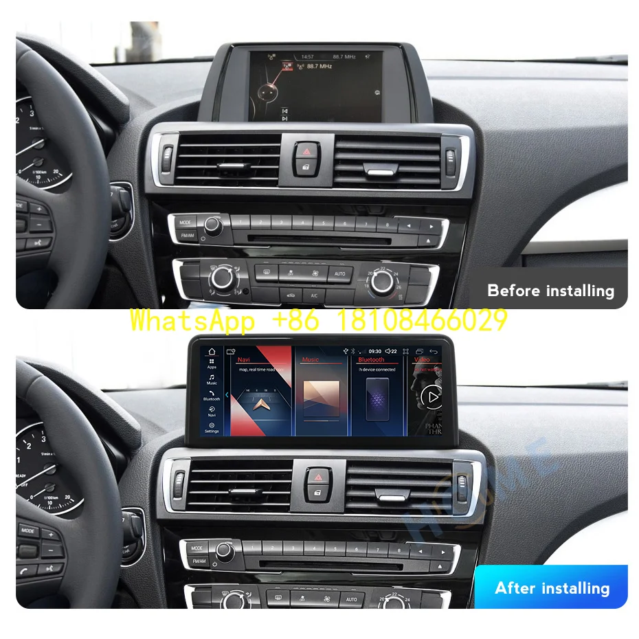 

Автомобильный мультимедийный плеер Android 13, GPS-навигация, радио для BMW 1 серии F20 F21 2013-2017, IPS-экран, видео 10,25 дюйма, Carplay Auto 4G