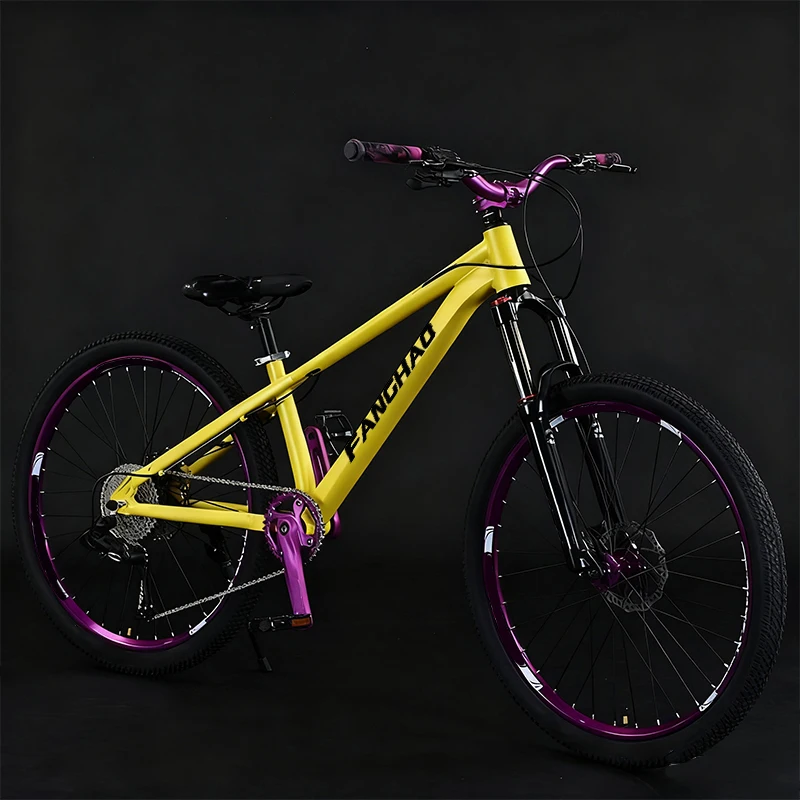 

Dirt Jump 26 Inch Lightweight Aluminum Alloy Mountain Bike 120 Hub Air Fork Control Bicycle Durable Portable BMX