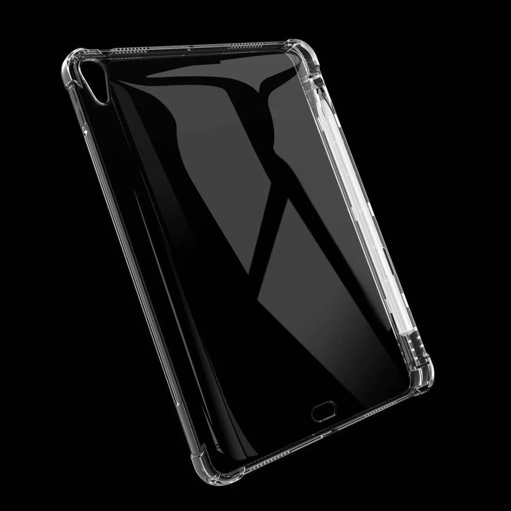 UPBGNG – coque transparente en Silicone avec fente pour stylo, pour iPAD Air 5 2022 Air 4e 10.9 Pro 11 2021, pour IPad 10.2 9e Mini 6