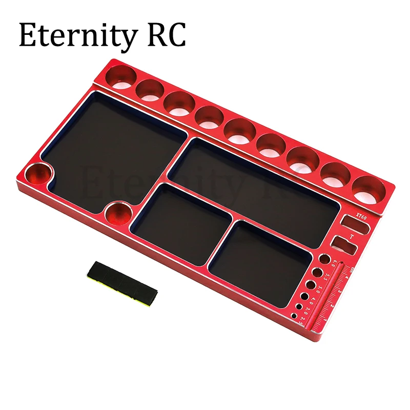 CNC الألومنيوم 200x110 مللي متر متعددة الوظائف المسمار صينية الجوز طوقا التخزين المنظم أداة ل RC سيارة قارب نماذج طائرة HSP