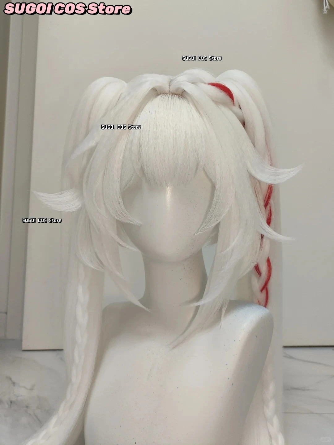 

Аниме-игра Honkai: Star Rail, косплей aBcSCS@ Sparkle SP, новые белые градиентные парики с двумя хвостиками, модные синтетические волосы для Хэллоуина