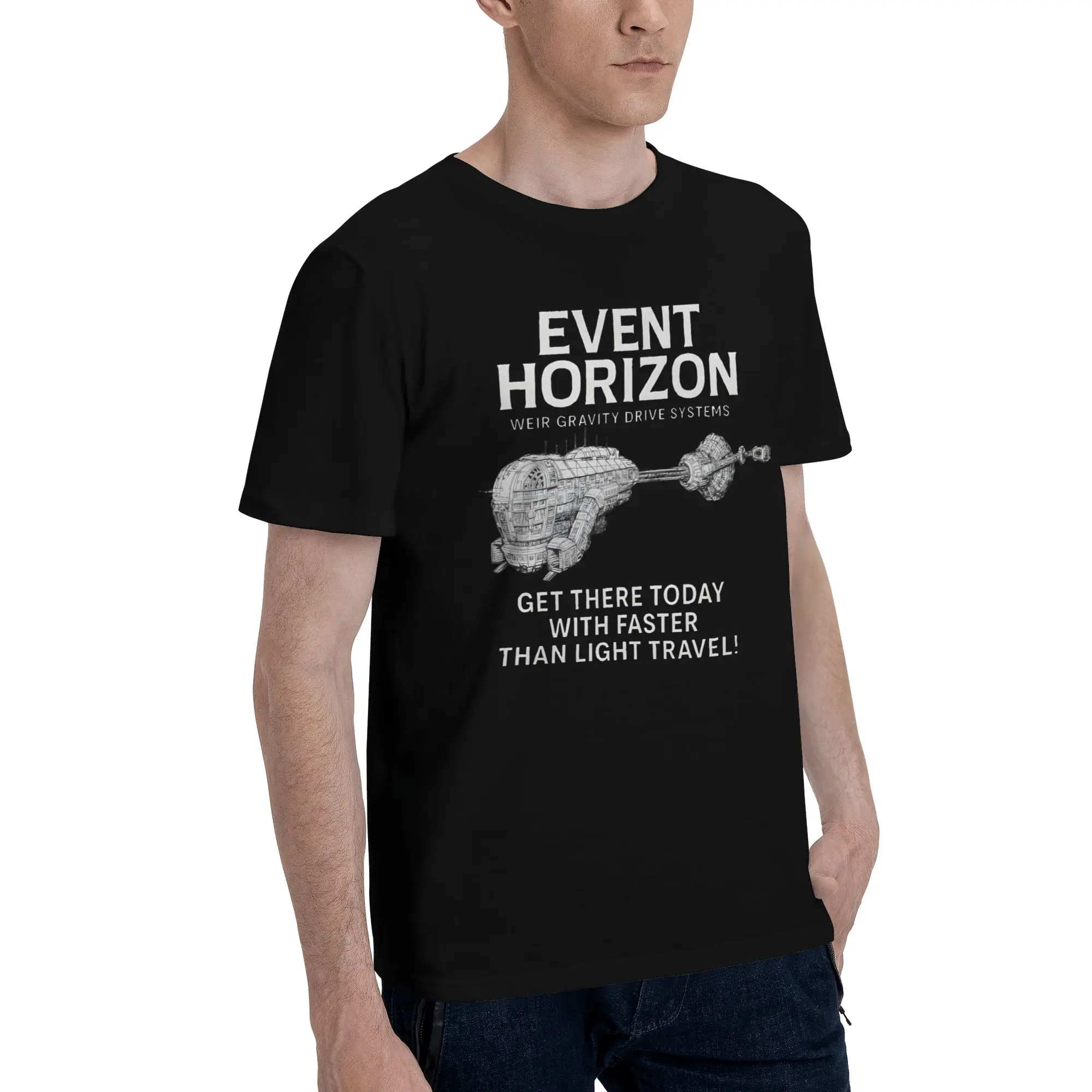 Men Women Event Horizon  T Shirt 100% Cotton Graphic Printed Tee Shirts  Top Clothing