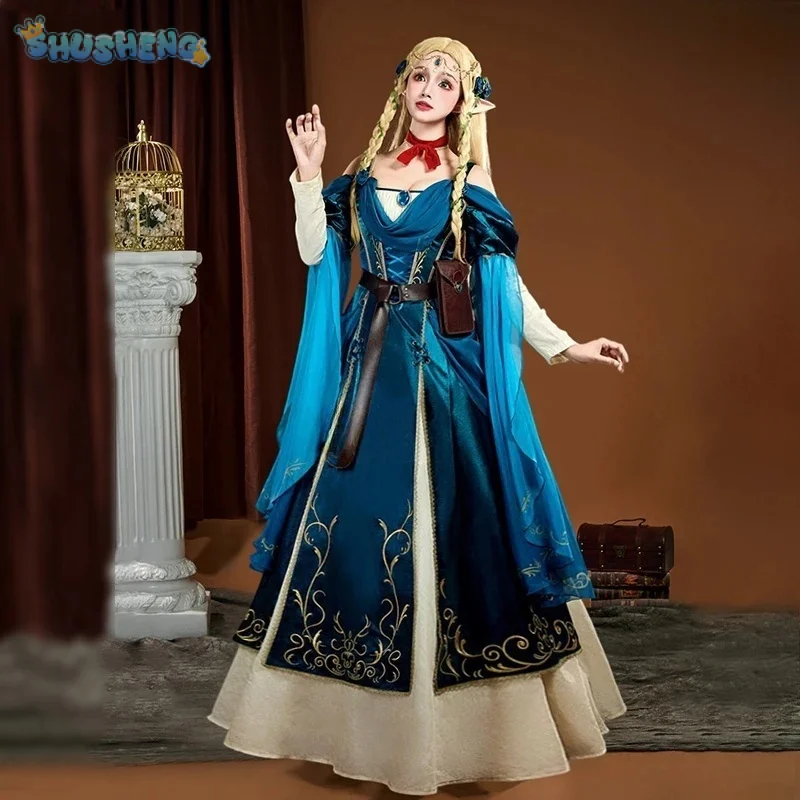 

Anime Marcille Donato From Delicious in Dungeon Cosplay Costume Gorgeous Princess Dress Accessories Prop Halloween Women suit