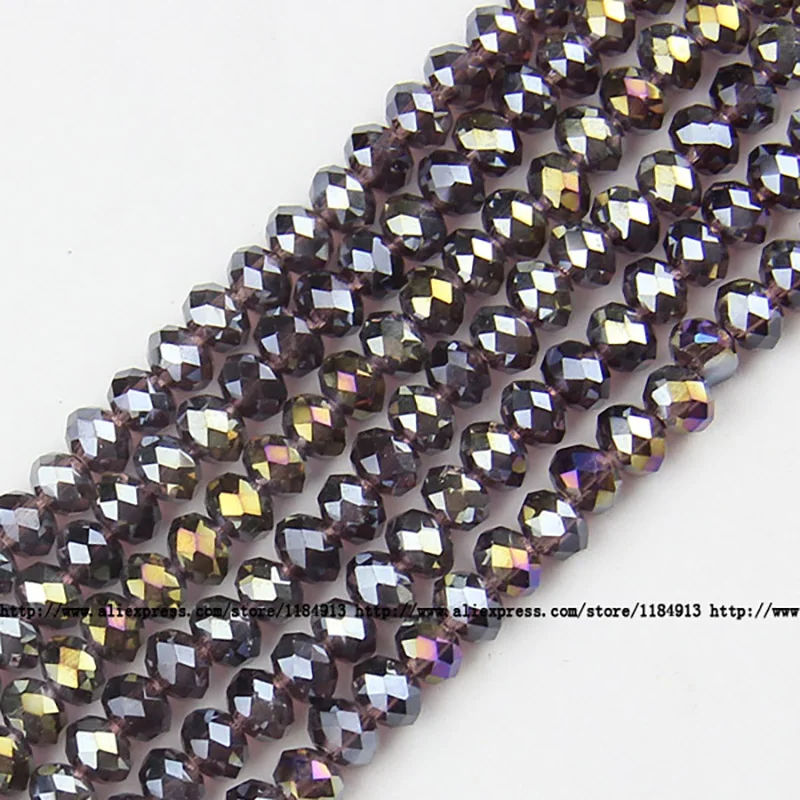 Image 4: JHNBY-Perles de Clip Autrichien Haut de Gamme, Forme Ronde, Haute Qualité, 6mm, 50 Pièces, Perles en Vrac, Rondelles, Boule de Verre, Bracelet, Bijoux DIY
