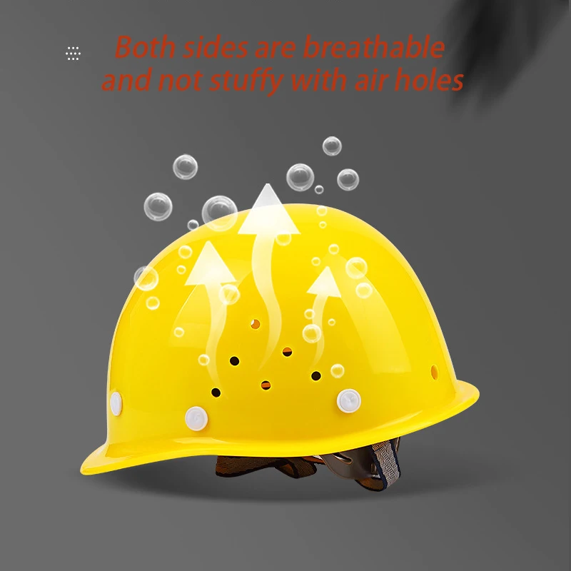 Full Brim Hard Hat Fashion Work Safety Helmet Lightweight High Strength Work Cap Construction Railway Metallurgy Summer Sunshade