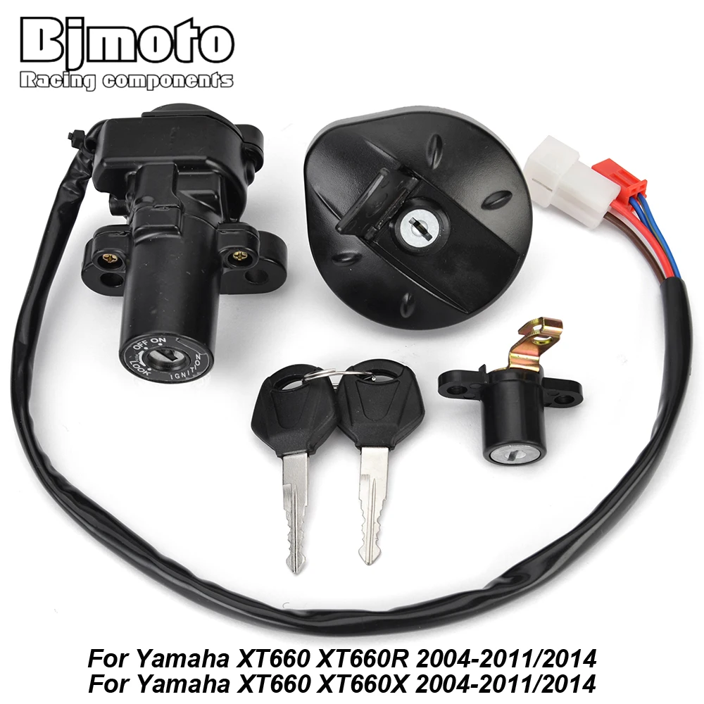 

Motorcycle Fuel Gas Cap Ignition Switch Seat Lock with Key Kit For Yamaha XT660 XT 660 XT660R XT660X 2004-2011/2014