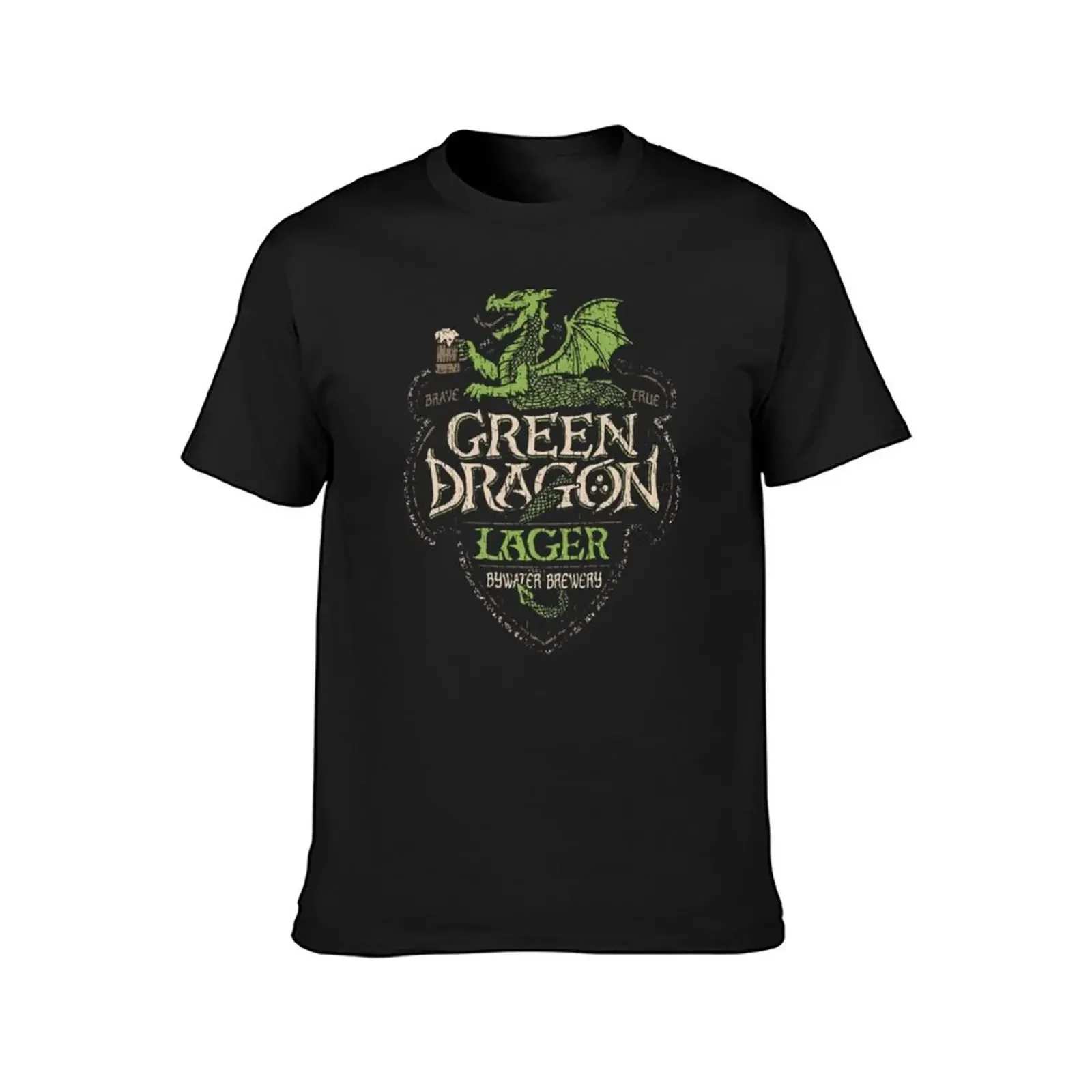 green dragon lager T-Shirt blanks plain sports fans men clothing