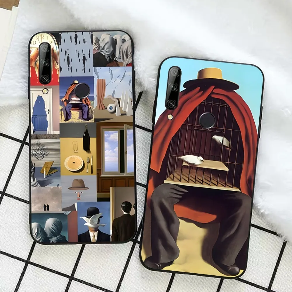 Cute art painting Rene Magritte Phone Case For Huawei Honor 10 lite 9 20 7A pro 9X pro 30 pro 50 pro 60 pro 70 pro plus