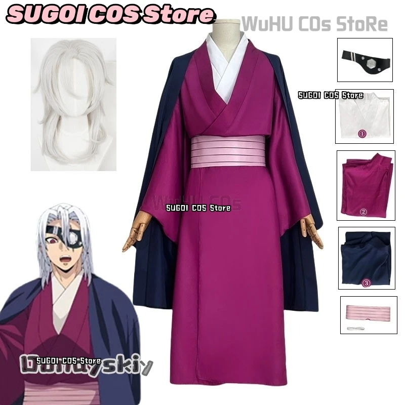 Anime demônios camada cosplay uzui tengen cosplay traje {sugoi cos} quimono capa venda uniforme masculino halloween roupas de natal