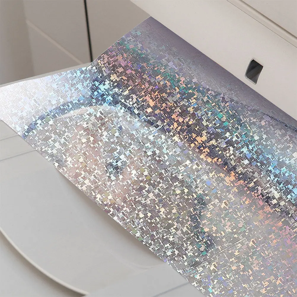 8Pcs Waterproof Holographic Photo Paper Glossy Surface Scratch Oil Resistant for School Office Home Printing Projects Spray Ink