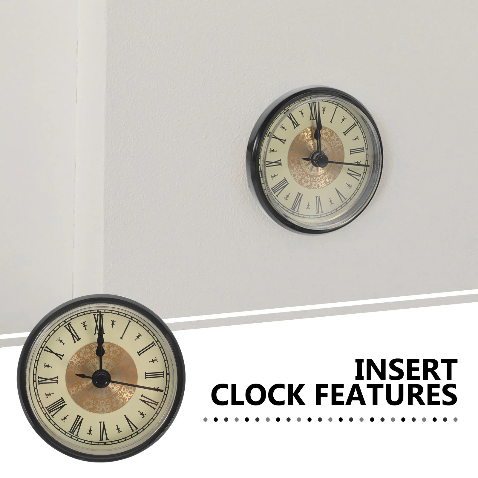 

Quartz Clock Insert Replacement Clock Head Miniature Mechanism for Crafts and DIY Repairs Functional and Long Lasting