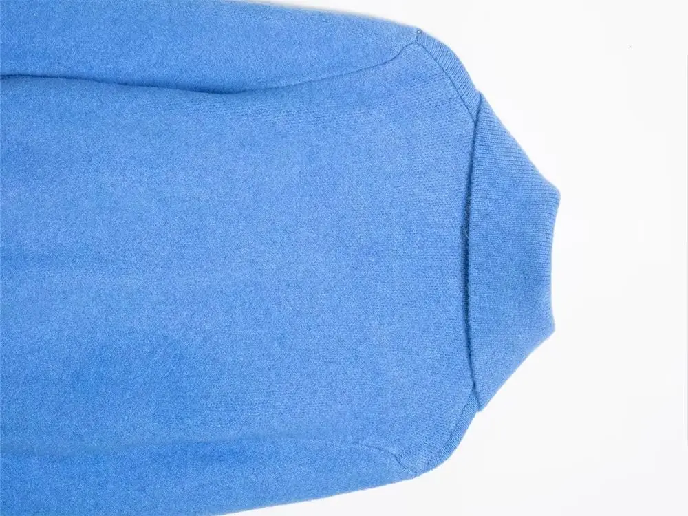 

Женская модная однотонная короткая куртка с отложным воротником, весенняя повседневная ретро-кофта с длинными рукавами на молнии, вязаная куртка