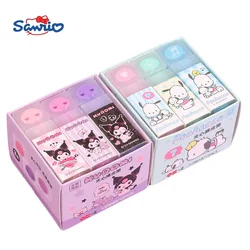 Sanrio animation peripherals cute Kuromi pochacco eraser cartoon jelly sandwich can be sliced student durable eraser wholesale