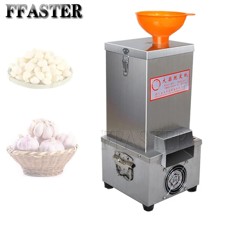 

Automatic Garlic Peeler Stainless Steel Electric Peeler for Garlic Commercial Garlic Peeling Machine 25kg/h Capacity 180W