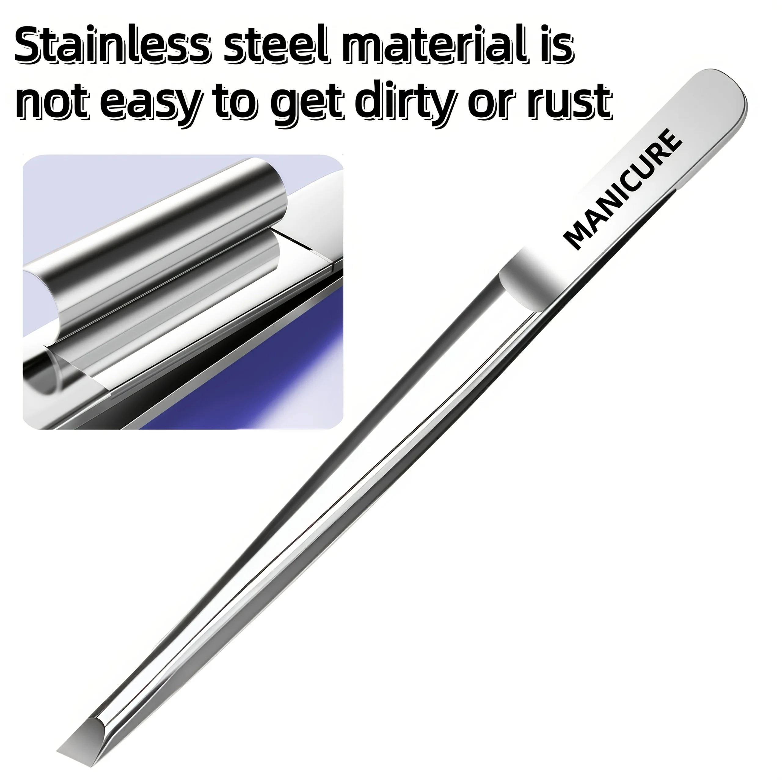 Lot de 2 pinces à épiler réglables en acier inoxydable pour sourcils et cils, applicateur/déposeur hygiénique de faux sourcils, tondeuse à barbe