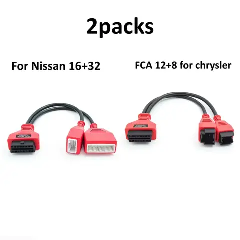 Adaptateur de câble de passerelle pour Nissan 16+32 OBD, câble de scanner OBD2 FCA 12+8 pour Chrysler
