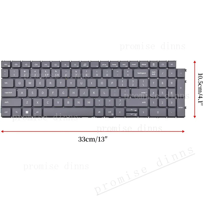 M  Keyboard for Dell Inspiron 15 3510 3511 3515 5510 5515 5518, inspiron 16 761 - view 2