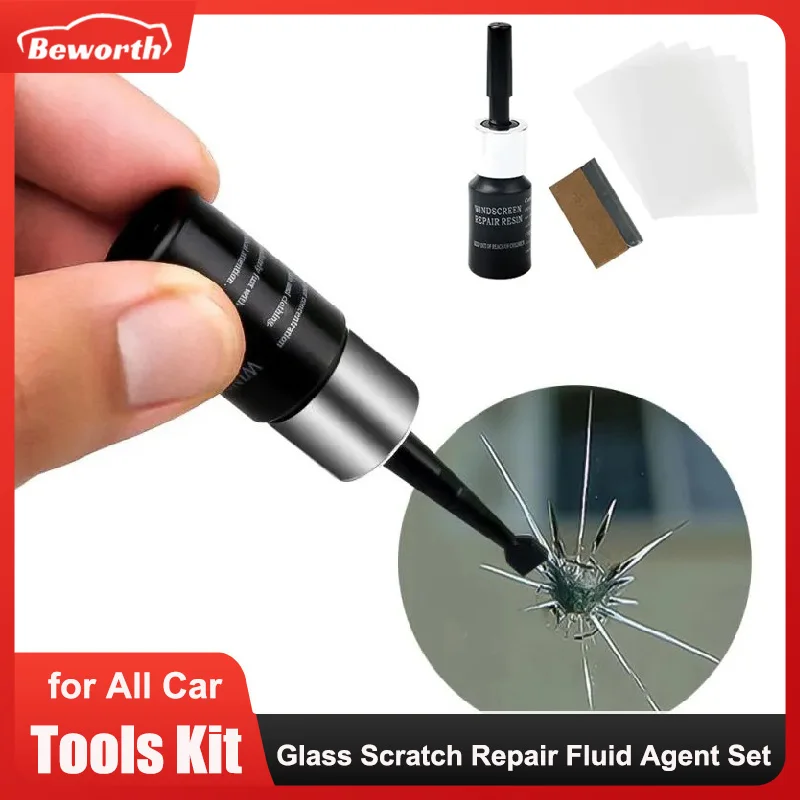 

Windshield Cracked Repair Kit Window Glass Scratch Automobile Upgraded DIY Tools Glass Scratches Auto Care Window Repair Tool