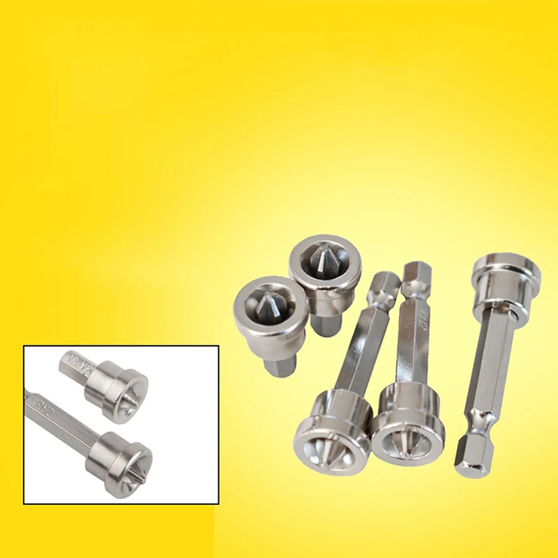 Magnetic Positioning Screwdriver Bits Head Woodworking Screw Hex Shank Positioning Bit batch Head for Gypsum Board