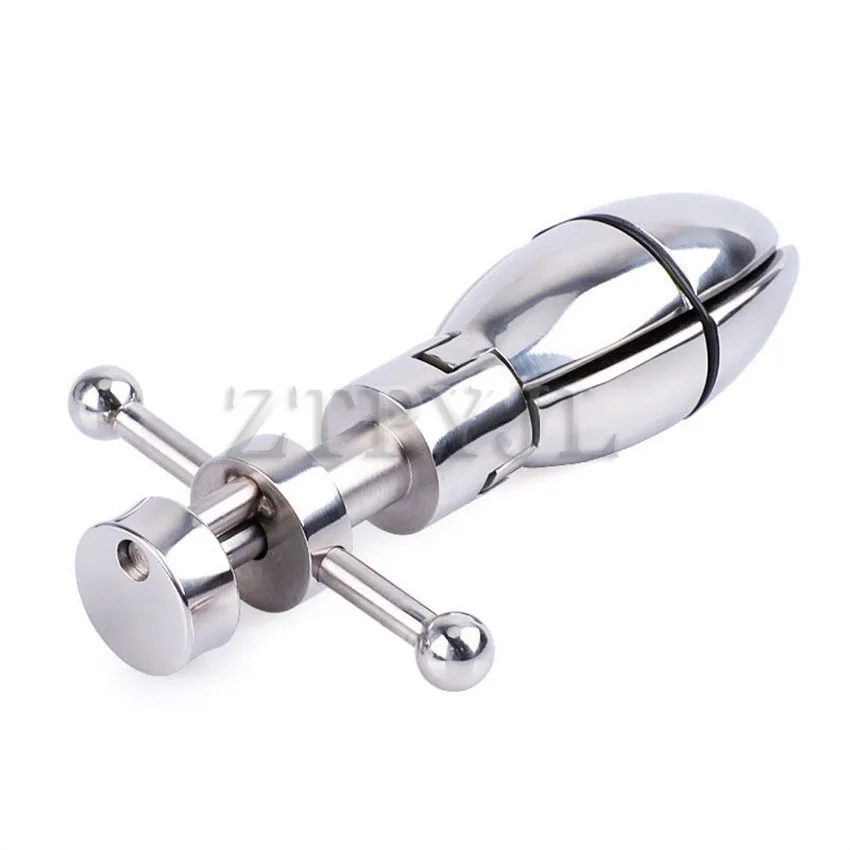 Adjustable Butt Plug Anal Vagina Stainless Steel Lock Dilator Eapander BDSM Games Erotic Produts Sex Toys For Women Couples 18+